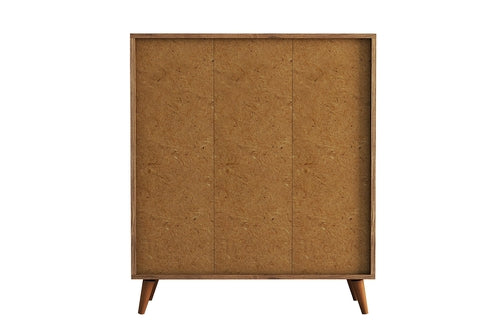 Szafka Vagos z 3 Drzwiami i Otwartymi Półkami - Wielofunkcyjna Komoda