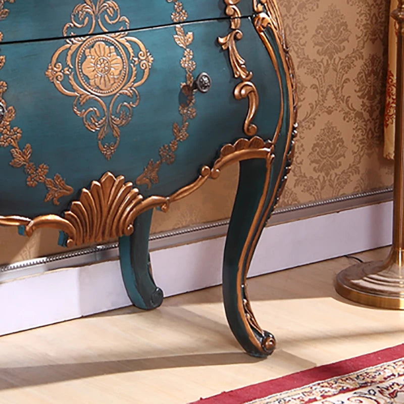 Luksusowa szafka do salonu z szufladami - klasyczny design w stylu vintage