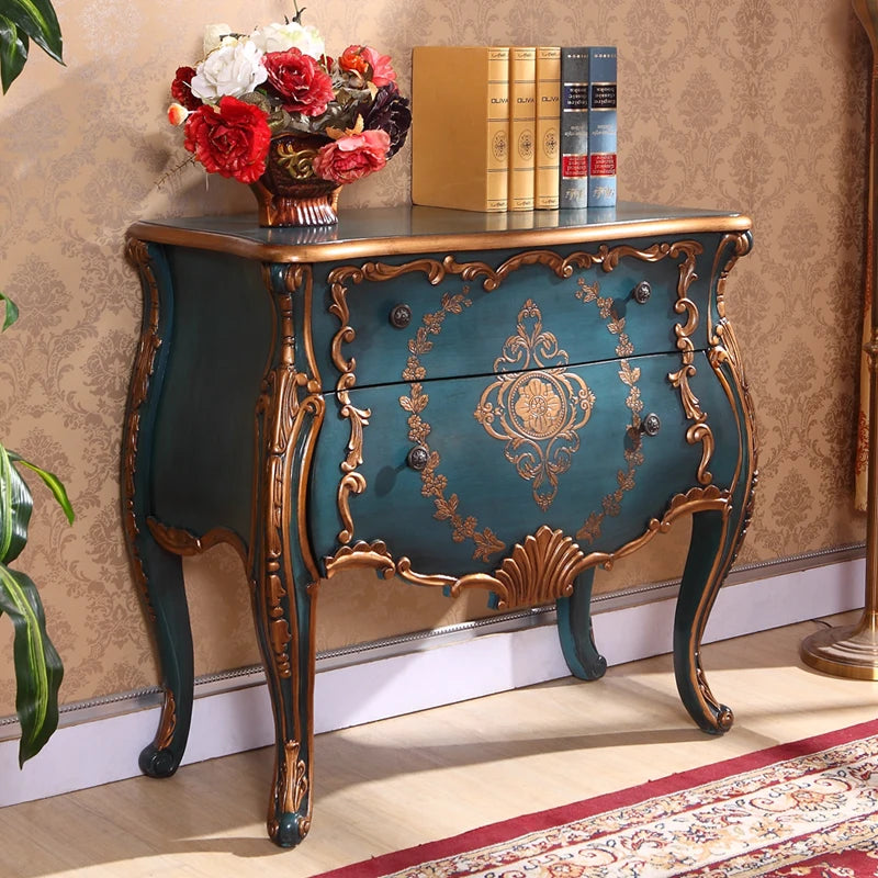 Luksusowa szafka do salonu z szufladami - klasyczny design w stylu vintage