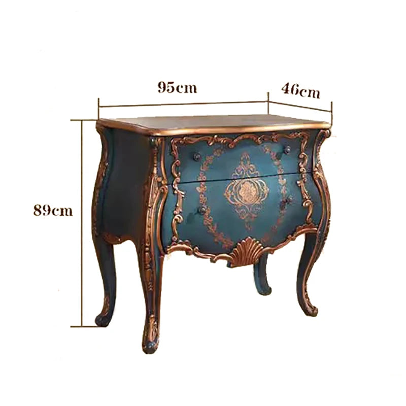 Luksusowa szafka do salonu z szufladami - klasyczny design w stylu vintage