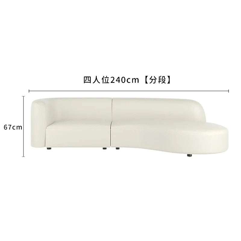 Biała Designerska Sofa do Salonu – Nowoczesna Sofa Wypoczynkowa