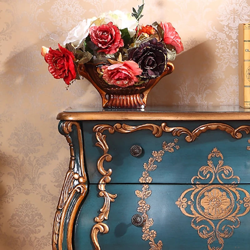 Luksusowa szafka do salonu z szufladami - klasyczny design w stylu vintage