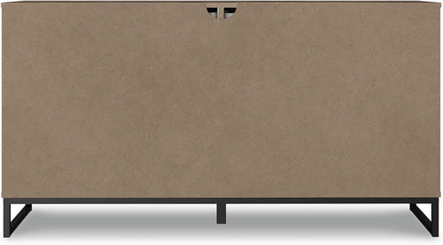 Komoda Neilsville 6 Szuflad Ciemny Brąz Drewno Inżynieryjne